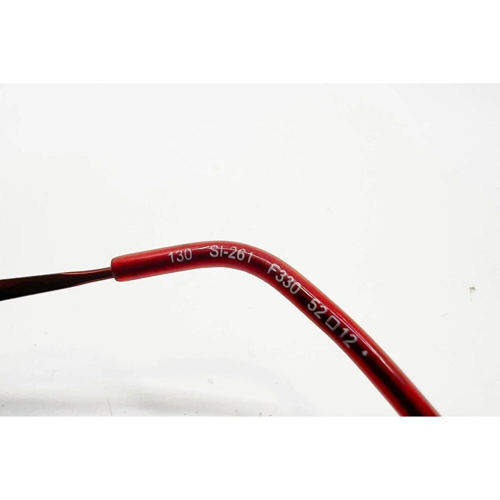 Unbranded Eyeglasses Frames Womens Red Rectangle SI-261 F330 52-12-130